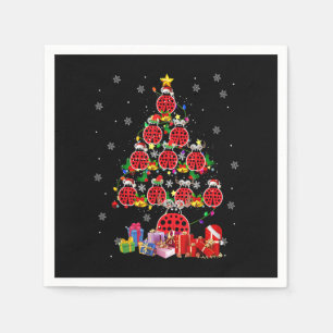 Ladybugs kerstboom Funny Santa ELF Ladybug Lo Servet