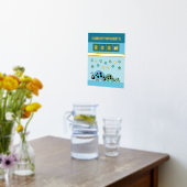 Ladybugs kind kamer blauw groen kinderkamer goud folie afdrukken (Laag (Keuken))