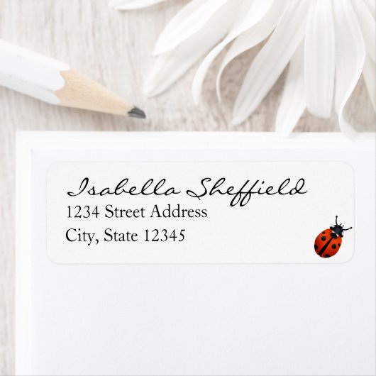 Ladybugs-label Etiket (Insitu)
