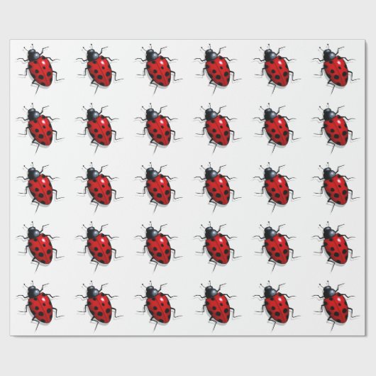 Ladybugs, Ladybird: Realistisch kunstwerk, Insect Cadeaupapier (Vlak)
