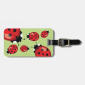 Ladybugs met aangepaste contactgegevens bagagelabel (Voorkant horizontaal)