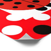 Ladybugs met bloeiend Poster (Hoek)