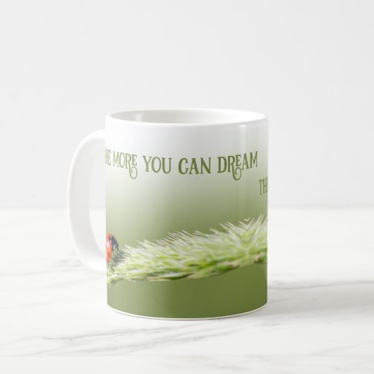 Ladybugs met een motivatie prijsbepaling koffiemok (Voorkant links)