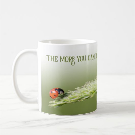Ladybugs met een motivatie prijsbepaling koffiemok (Links)