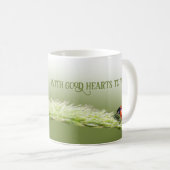 Ladybugs met een motivatie prijsbepaling koffiemok (Voorkant rechts)