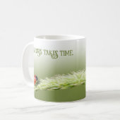 Ladybugs met een motivatie prijsbepaling koffiemok (Voorkant links)