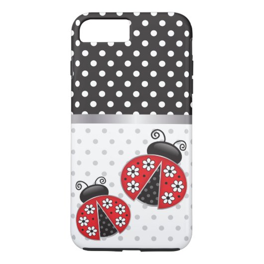 Ladybugs met polkadots Case-Mate iPhone case (Achterkant)