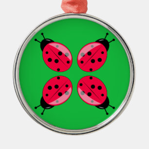Ladybugs Metalen Ornament
