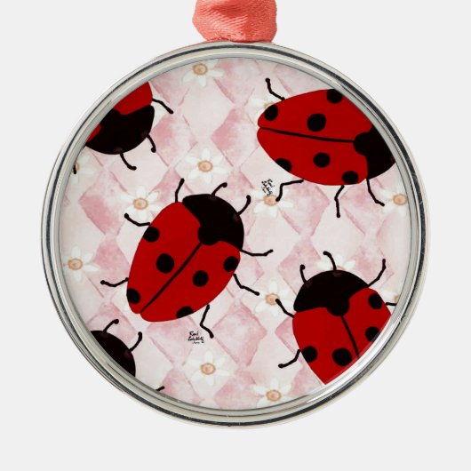 LADYBUGS METALEN ORNAMENT (Voorkant)