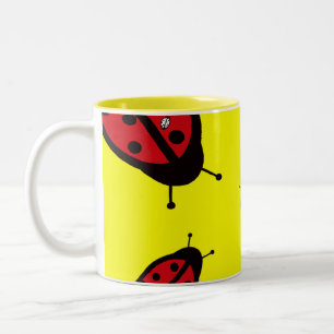 Ladybugs-Mok Tweekleurige Koffiemok