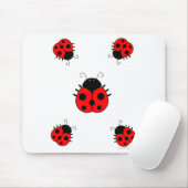 Ladybugs Mousepad Muismat (Met muis)