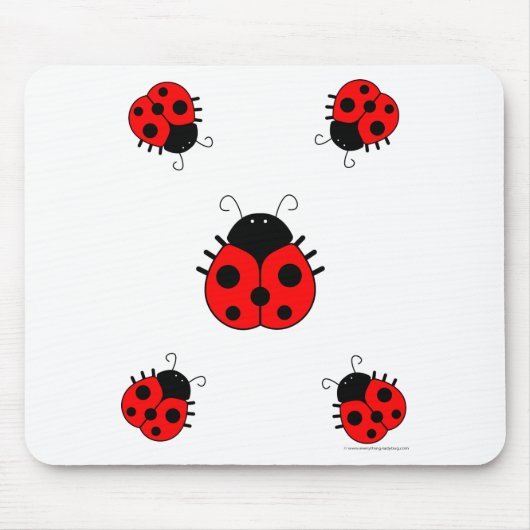 Ladybugs Mousepad Muismat (Voorkant)