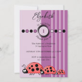 Ladybugs naam wordt 1 rode paars op de eerste verj kaart (Voorkant)