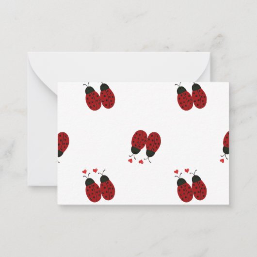 Ladybugs Notitiekaartje (Achterkant)