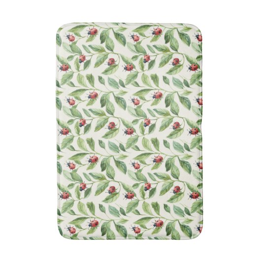 Ladybugs on Green Leaves Garden Badmat (Voorkant Verticaal)