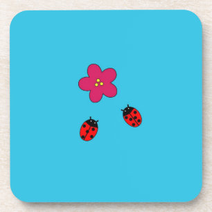 Ladybugs-Onderzetter (hard plastic) Bier Onderzetter