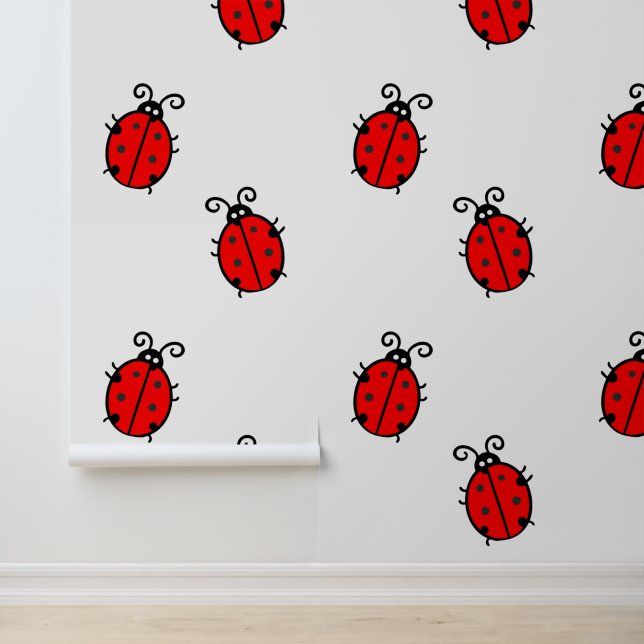 Ladybugs-ontwerp Behang (Applicatie)