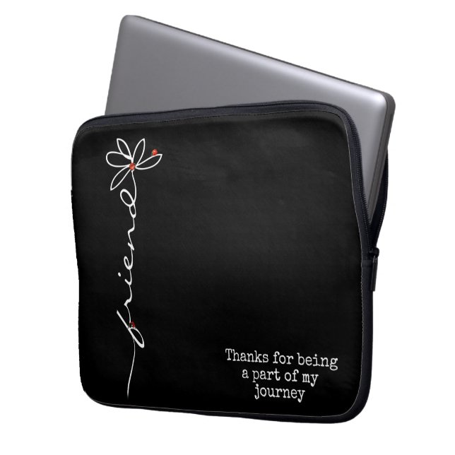 Ladybugs op Friend Daisy Laptop Sleeve (Voorkant Links)