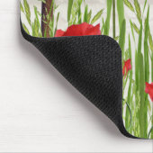 Ladybugs op papaverbloemen muismat (Hoek)