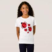 Ladybugs op Parade T-Shirt (Voorkant volledig)