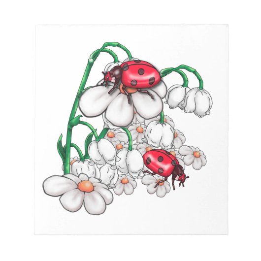 ladybugs op vloeren notitieblok (Voorkant)