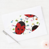 LADYBUGS OVALE STICKER (Envelop)