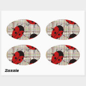 LADYBUGS OVALE STICKER (Vel)