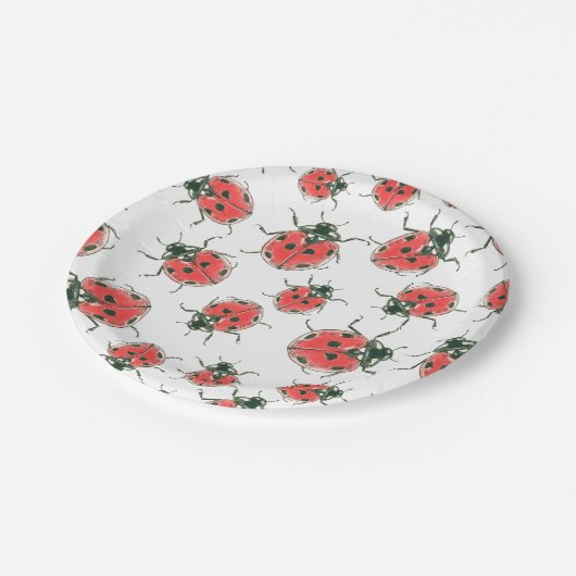 Ladybugs Papieren Bordje (Gekanteld)