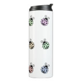 Ladybugs pastel Multicolor Thermosbeker (Gedraaid links)