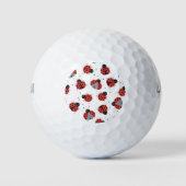 Ladybugs-patroon Golfballen (Voorkant)