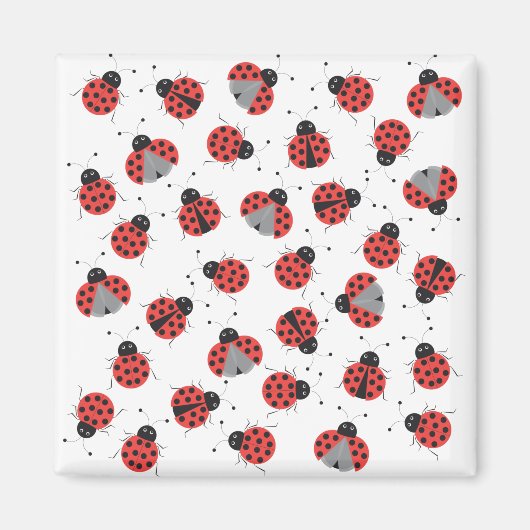 Ladybugs-patroon Magneet (Voorkant)