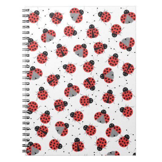 Ladybugs-patroon Notitieboek (Voorkant)