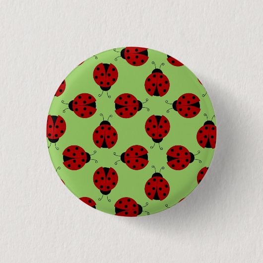 Ladybugs Pattern Button (Voorkant)