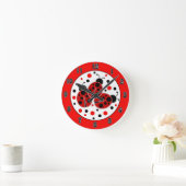 Ladybugs Polka Dots Wall klok (Huis)