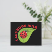 Ladybugs-regel Briefkaart (Staand voorkant)