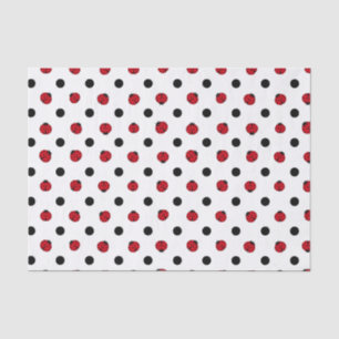 Ladybugs retro polka dots tissuepapier