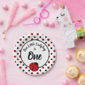 Ladybugs retro polka punts paper borden papieren bordje (Feest)