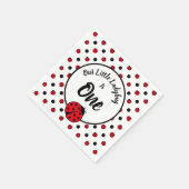 Ladybugs retro polka punts paper borden servet (Hoek)