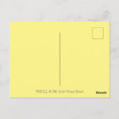 LADYBUGS RIDING ON FALLING AUTUMN LEAVES, FUN BUG BRIEFKAART (Achterkant)