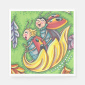 LADYBUGS RIDING ON FALLING AUTUMN LEAVES, FUN BUG SERVET (Voorkant)