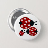Ladybugs Ronde Button 5,7 Cm (Voorkant /achterkant)