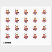 Ladybugs Ronde Sticker (Vel)