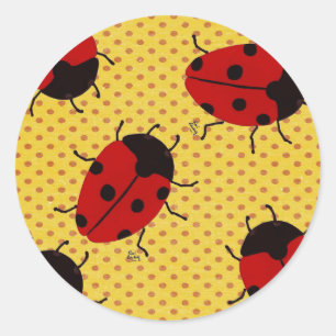 LADYBUGS RONDE STICKER