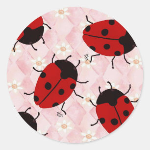 LADYBUGS RONDE STICKER