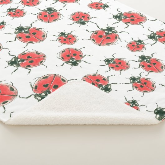 Ladybugs Sherpa Deken (3/4)