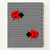 Ladybugs Spiral Design Custom School-laptop Notitieboek (Achterkant)