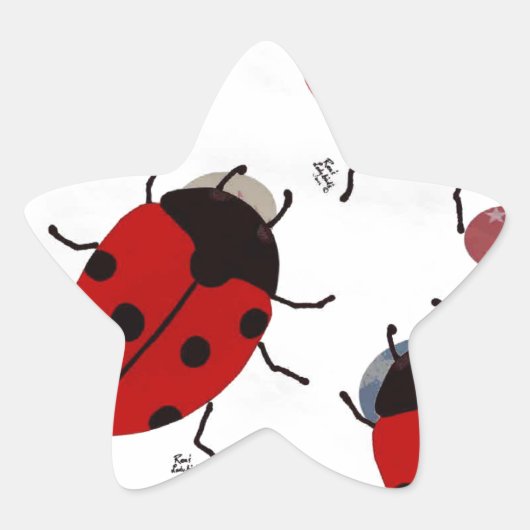 LADYBUGS STER STICKER (Voorkant)
