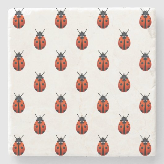 Ladybugs Stone Onderzetter (Voorkant)