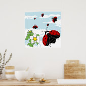 ladybugs tijdens de vlucht poster (Keuken)