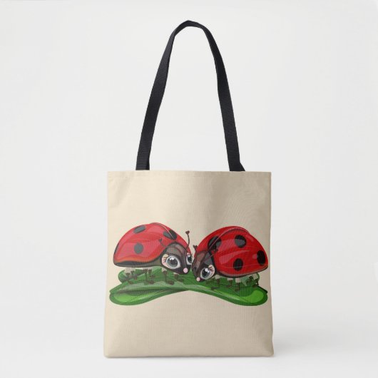 Ladybugs tote bag (Voorkant)